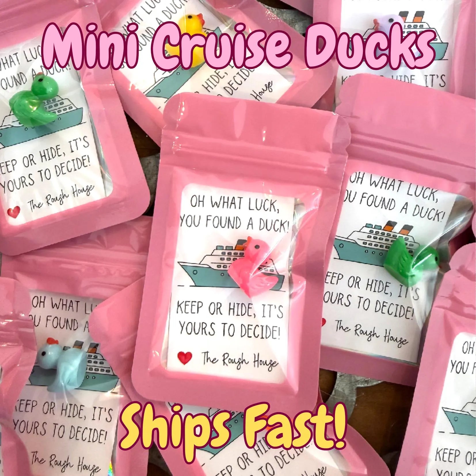 Mini Cruise Ducks to Hide for Kids | “You’ve Been Ducked” Tags | Cruise Duck Game, Scavenger Hunt, Party Favors & Cruise Activity